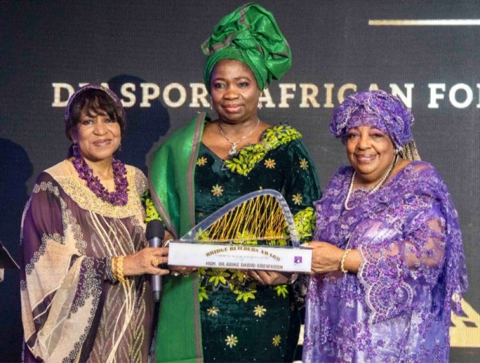 Abike Dabiri- Erewa honoured at 2024 Bridge Builders Awards in Ghana